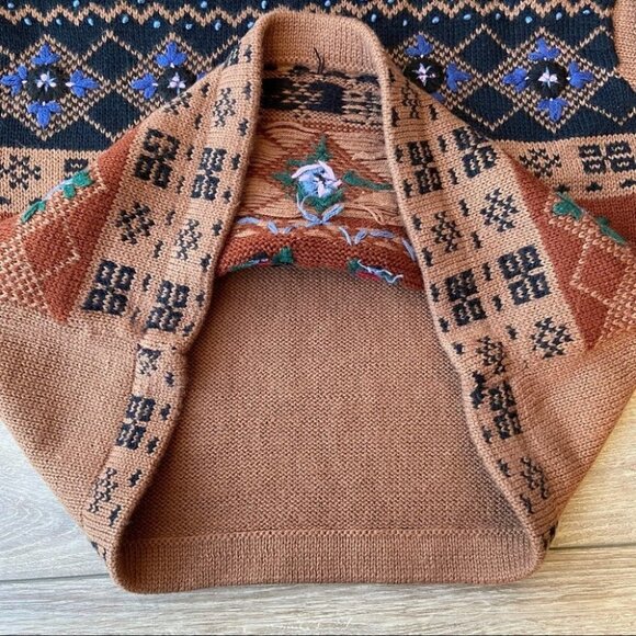 No Boundaries Floral Embroidery Ugly Sweater - Picture 10 of 15